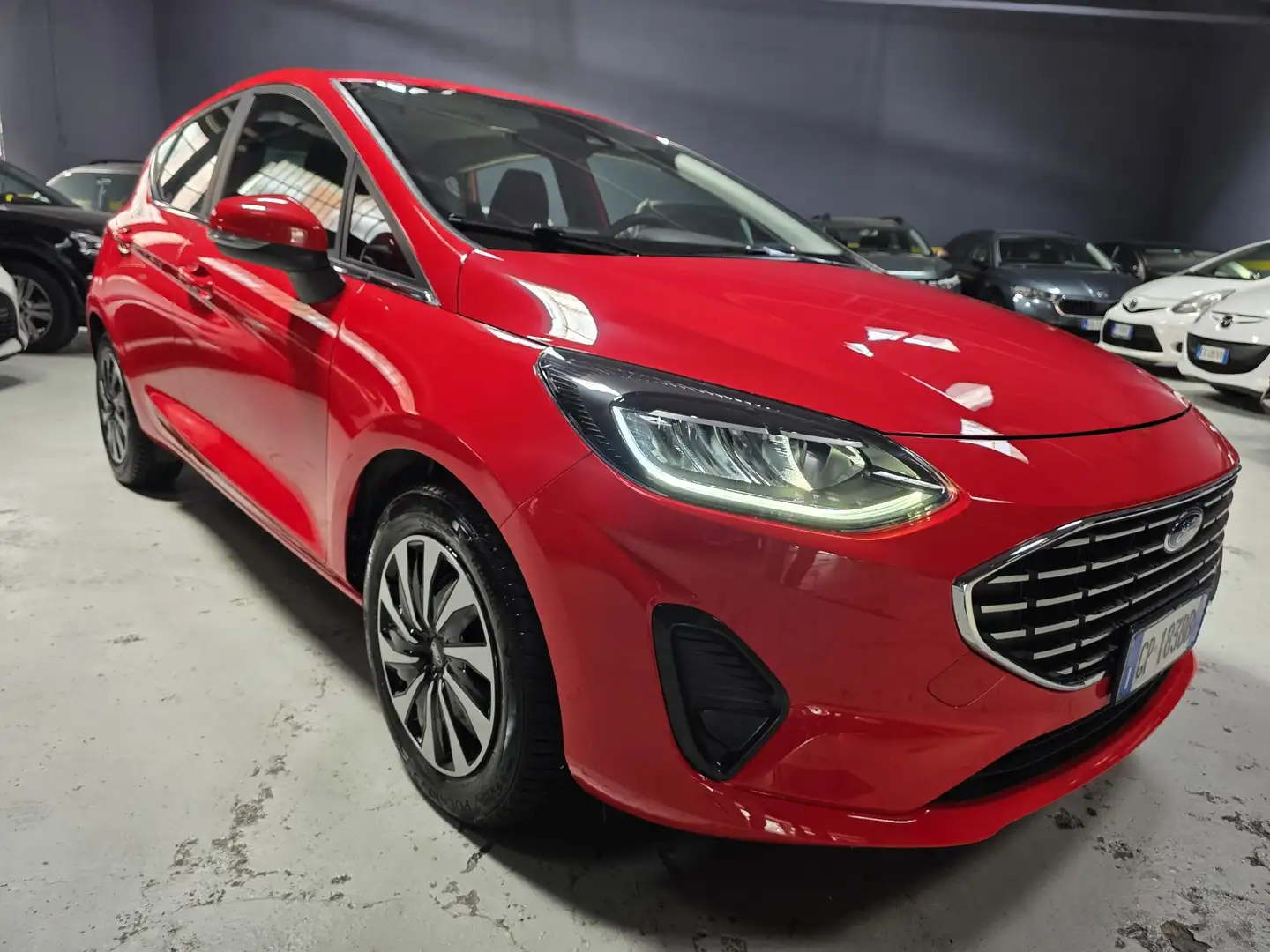 Ford Fiesta HYBRID 5P 1.0 BENZINA ECOBOOST 125CV CARPLAY Rosso - 2