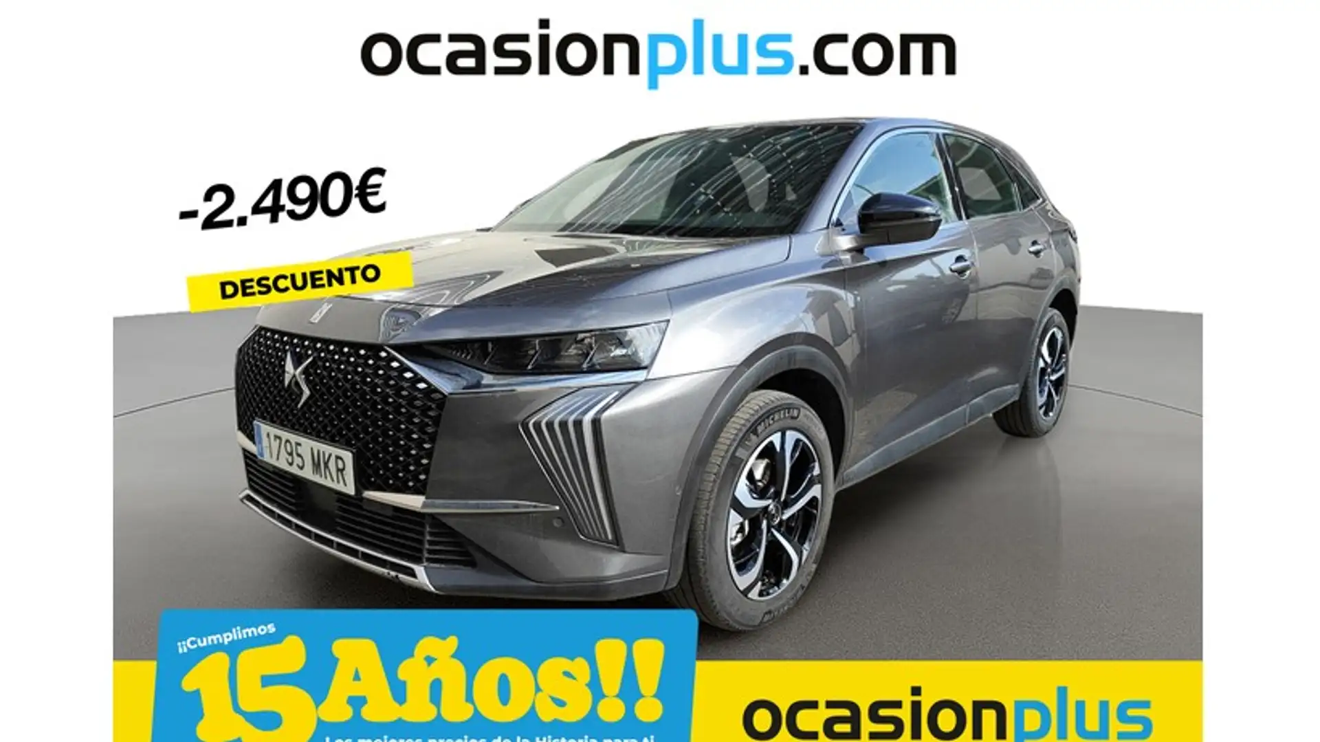 DS Automobiles DS 7 Crossback 1.5BlueHDi Bastille Aut. Gris - 1