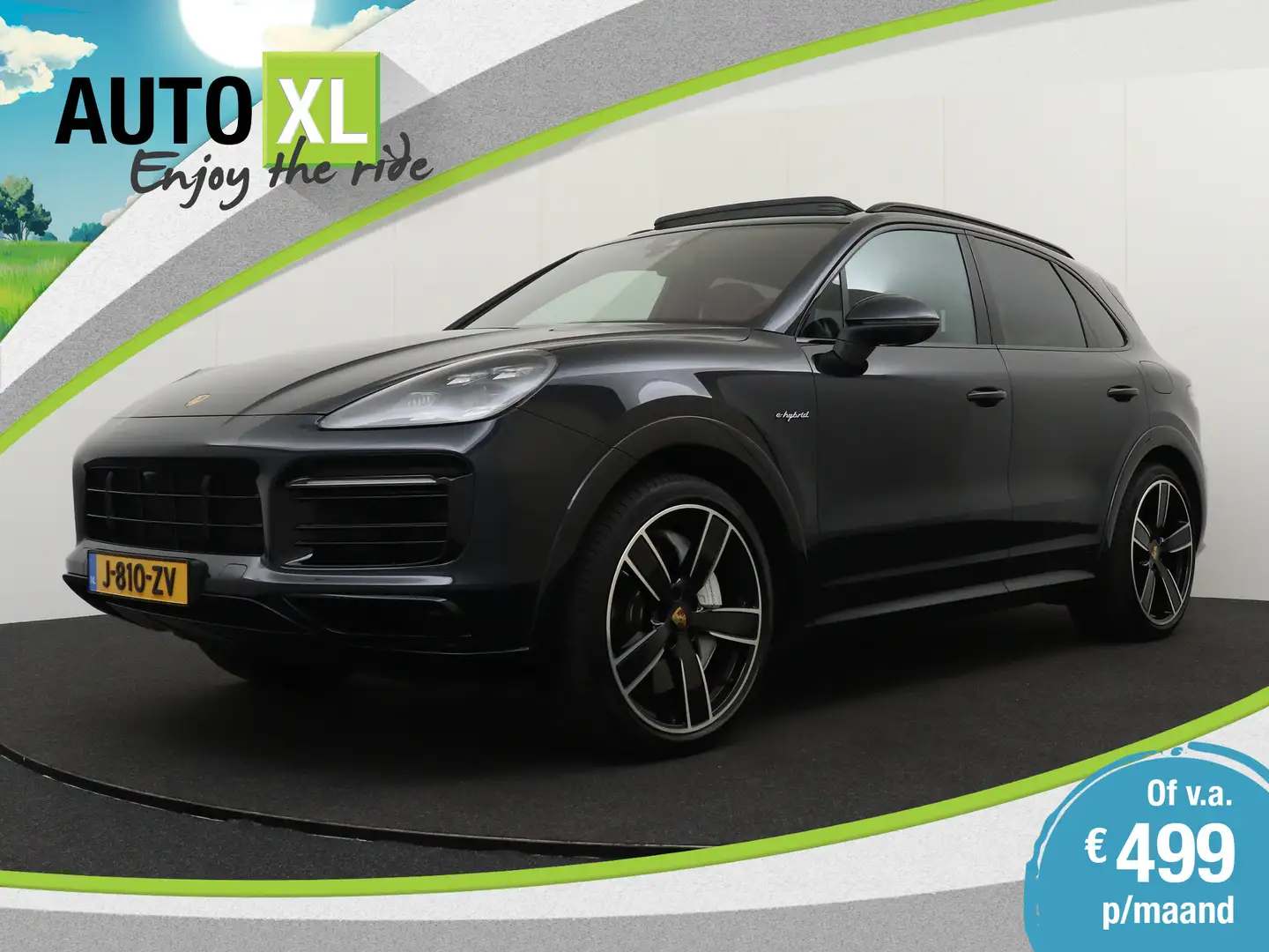 Porsche Cayenne 3.0 E-Hybrid Full Option Pano-Dak Sportchrono Memo Blauw - 1