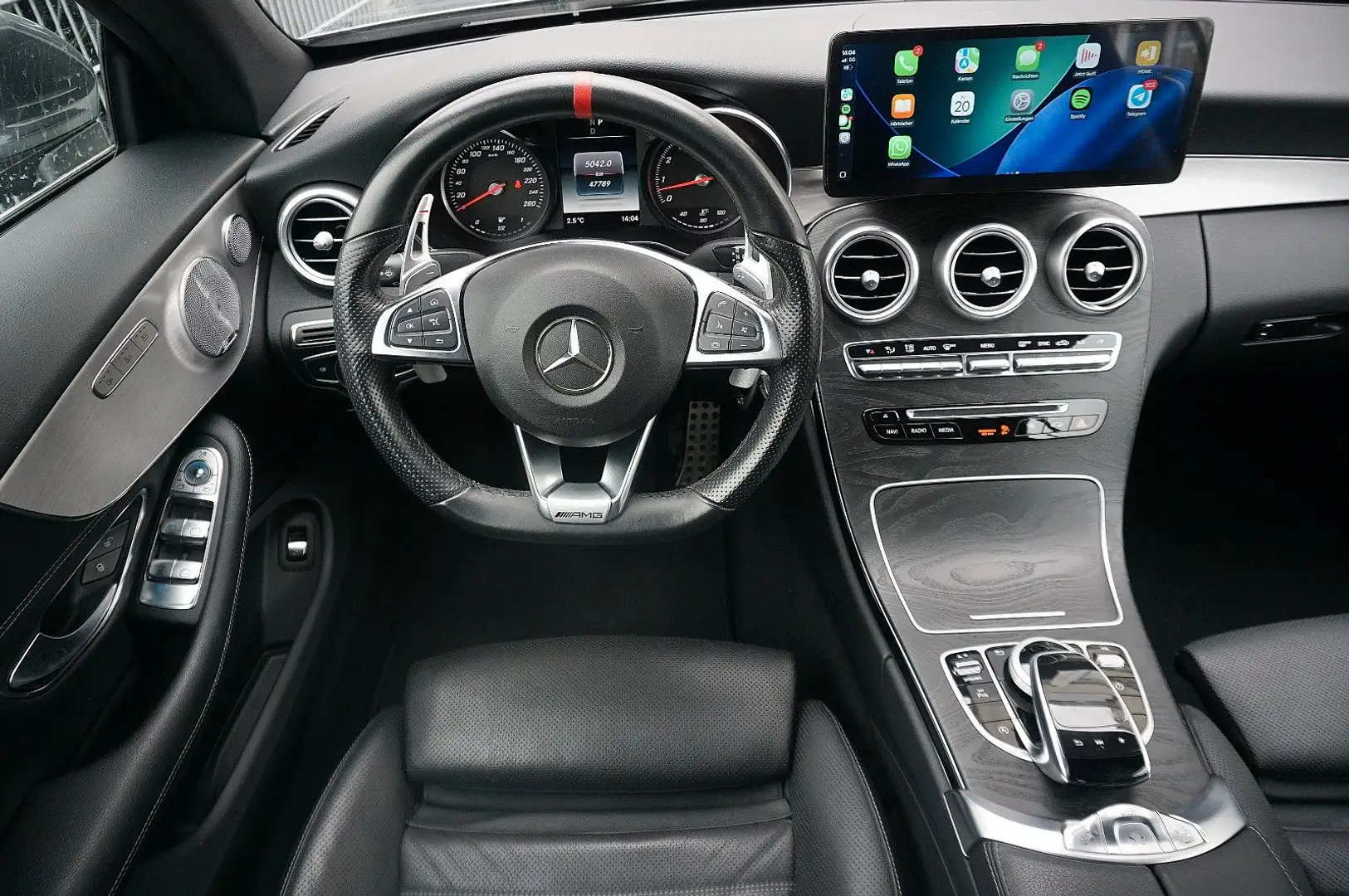 Mercedes-Benz C 400 Cabrio 4M *UNFALLFREI *AMG LINE *BURMESTER Gris - 2