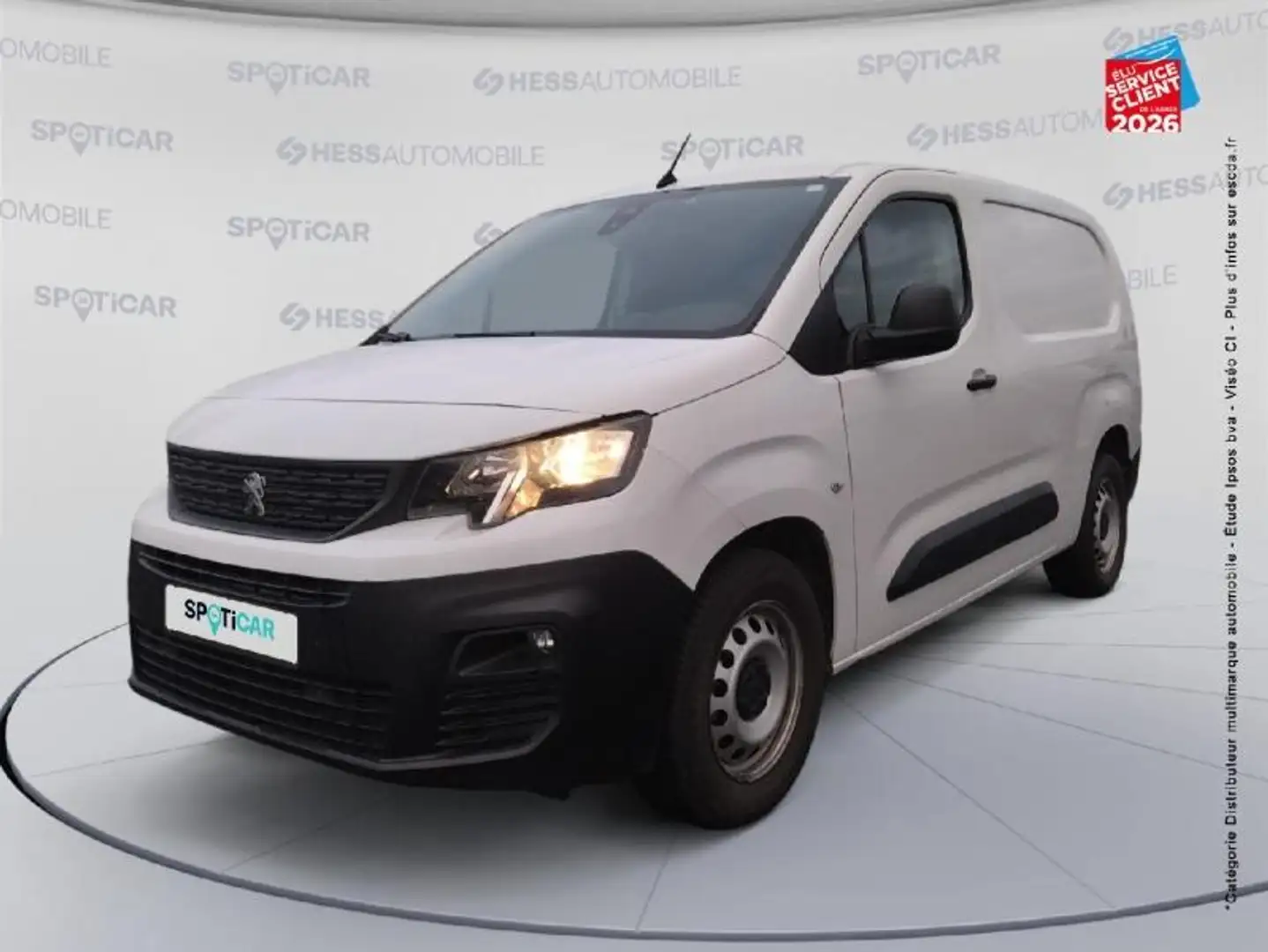 Peugeot Partner Long 950kg BlueHDi 100ch S\u0026S Grip Blanc - 1