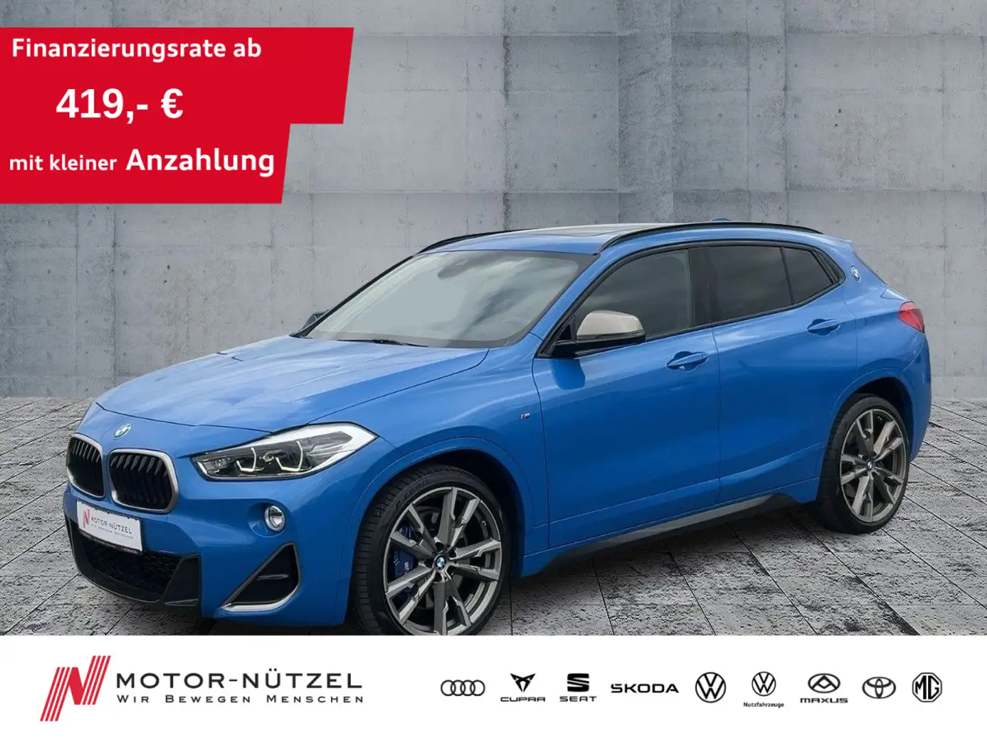 BMW X2 M35i xDrive LED+NAVI+ACC+RFK+HuD+SHZ+PANO+20" Blau - 1