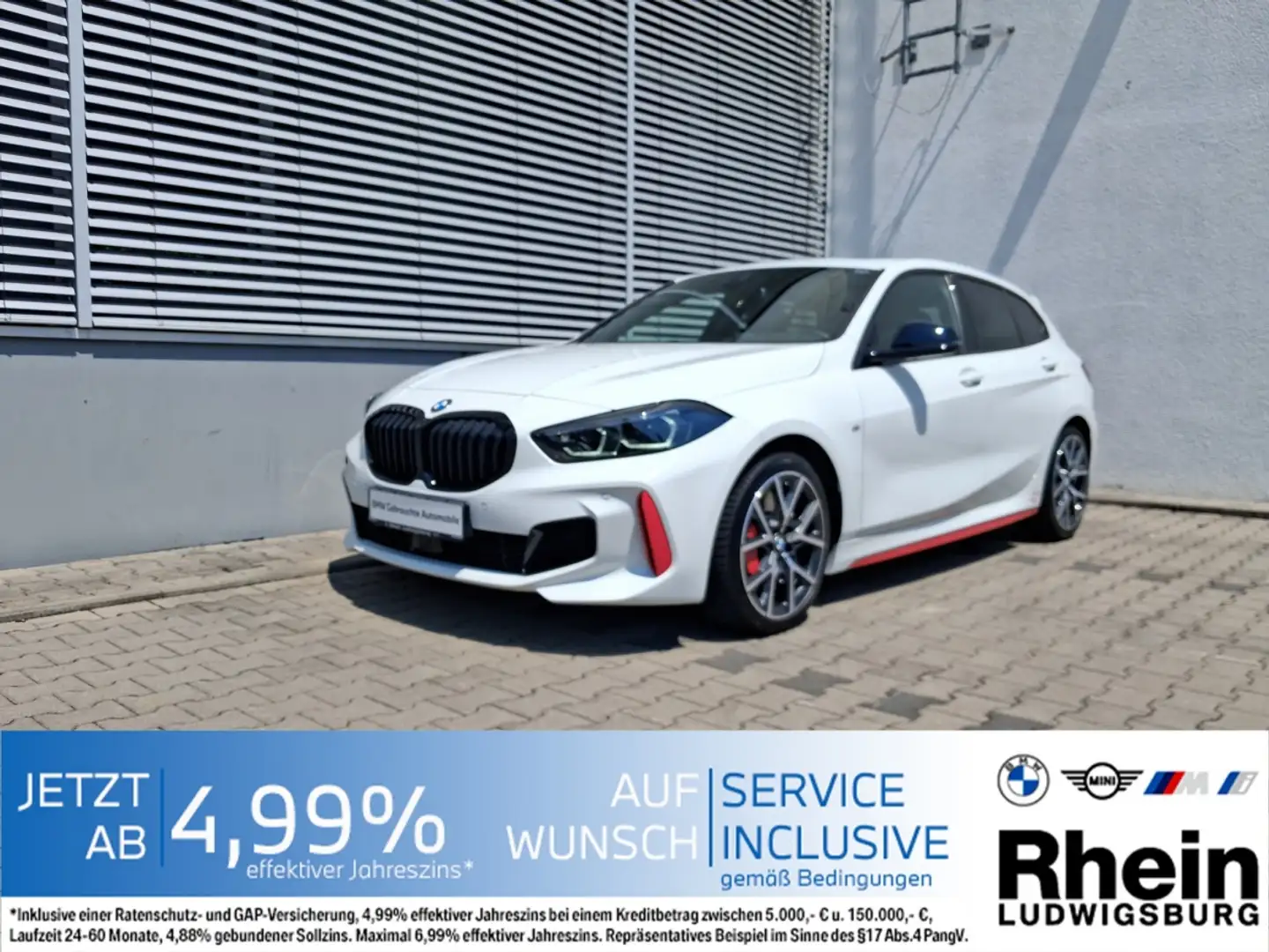 BMW 128 ti LED Navi HUD DrivAs ParkAs Pano HK Weiß - 1