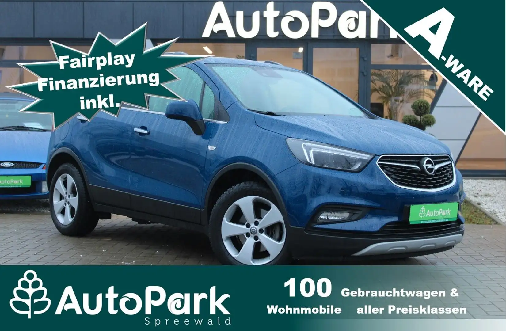 Opel Mokka X ***TOP ZUSTAND/ALLRAD/LEDER*** Blau - 1