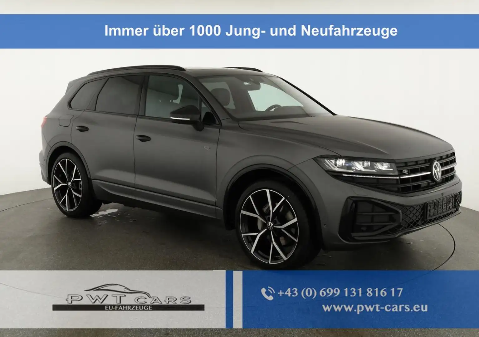 Volkswagen Touareg 3.0 TDI 210 kW 4Motion R-Line V6 4M Black, AHK,... Grau - 1