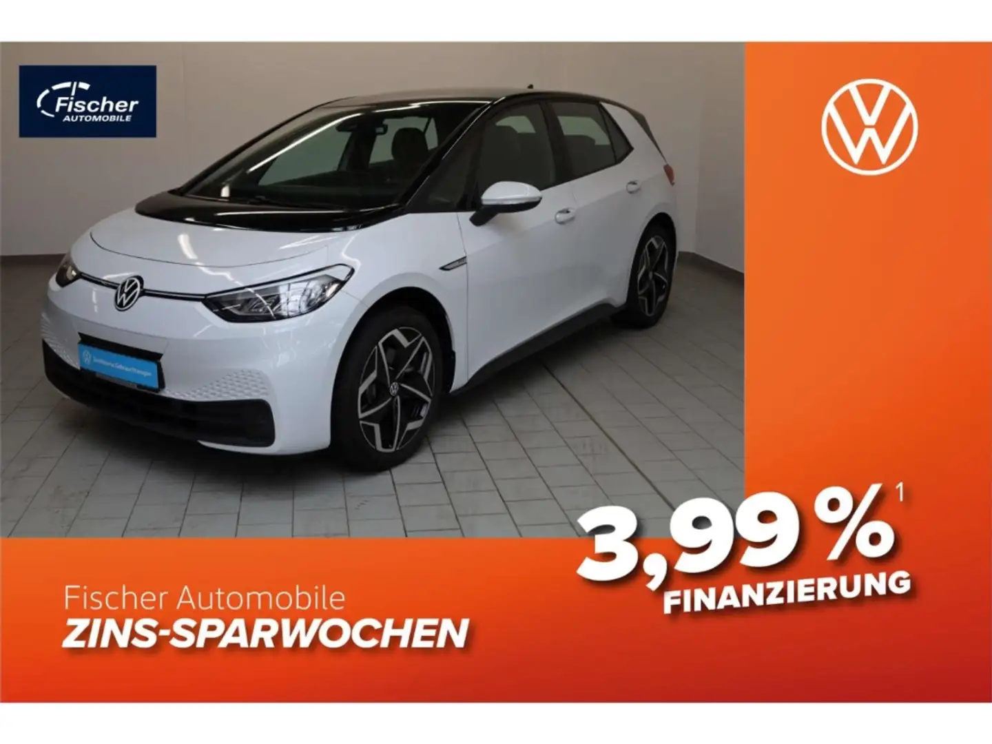 Volkswagen ID.3 Elektro Pro Performance 58 kWh NAV/LED/SH Weiß - 1