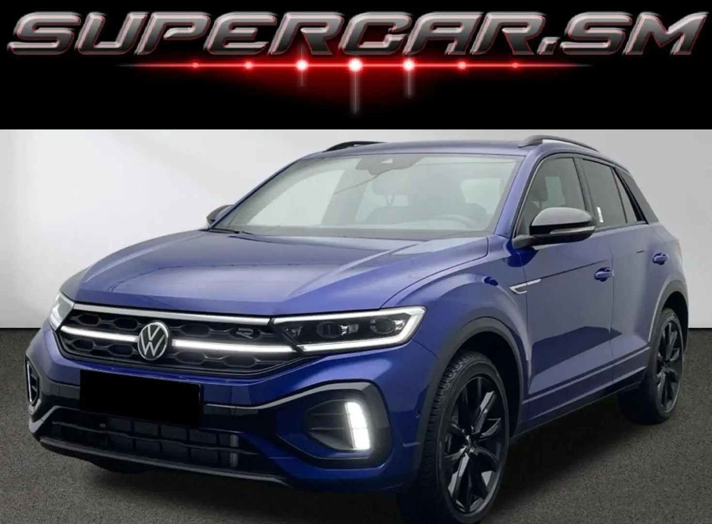 Volkswagen T-Roc 2.0 TDI DSG 4motion R LINE 19 PANORAMA BLACK Blauw - 1