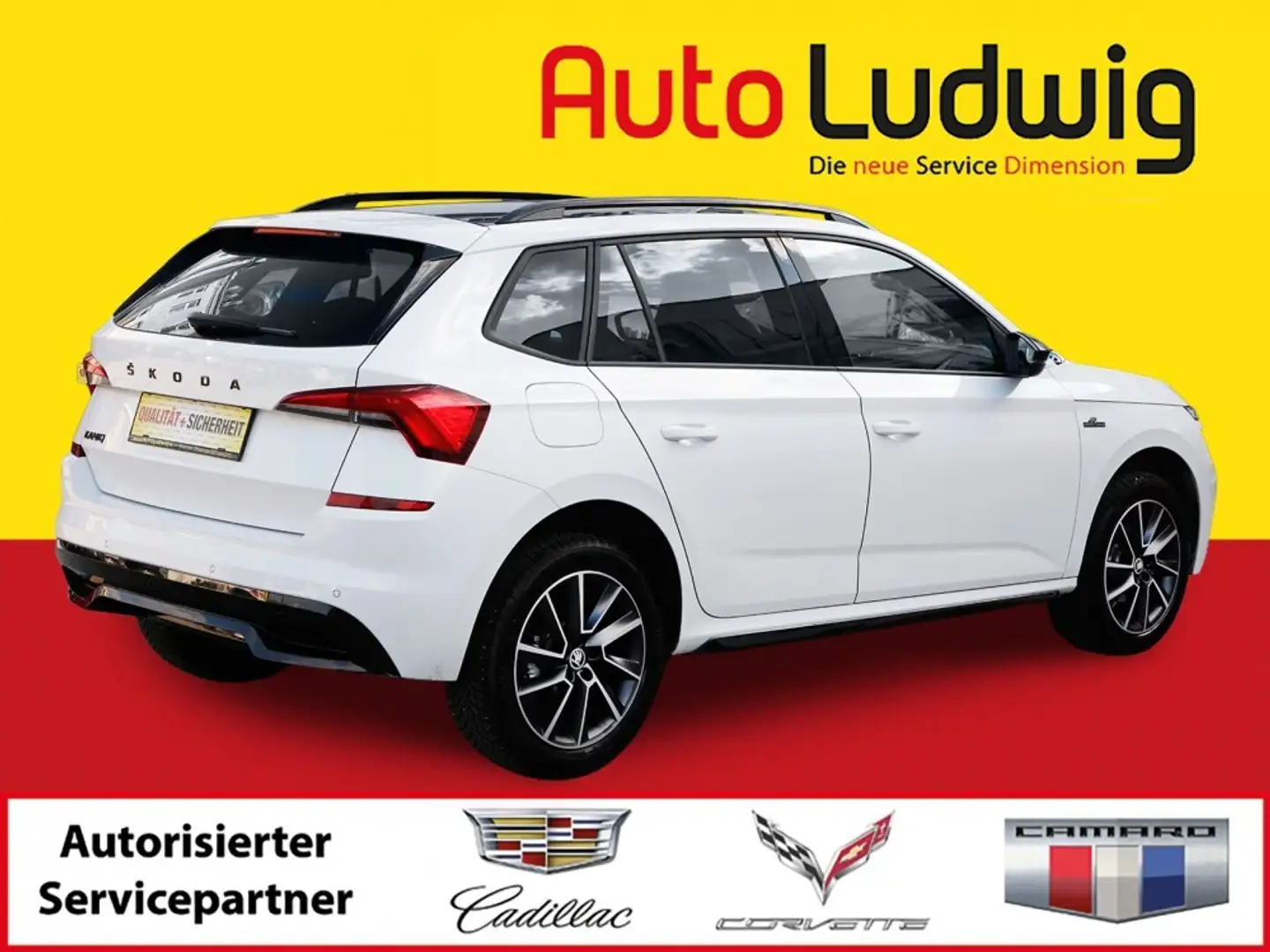 Skoda Kamiq 1,0 TSI Monte Carlo DSG*VIRTUAL*PDC*LED*PANORAM... Weiß - 2