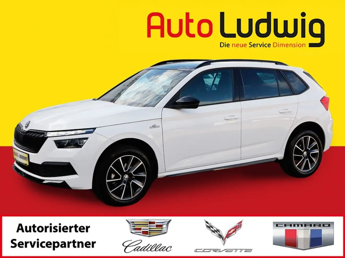 Skoda Kamiq 1,0 TSI Monte Carlo DSG*VIRTUAL*PDC*LED*PANORAM... Weiß - 1