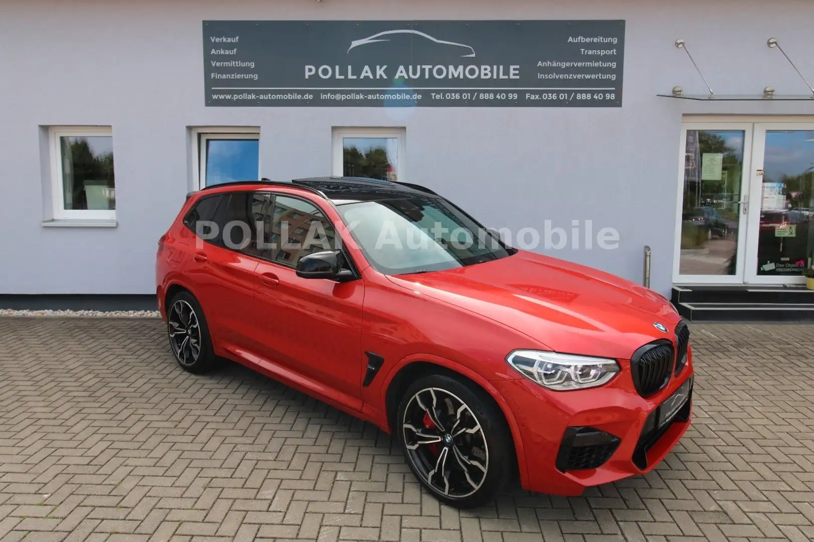 BMW X3 M Competition*LED*NAVI*LEDER*HUD*PANO*SHZ* Червоний - 1