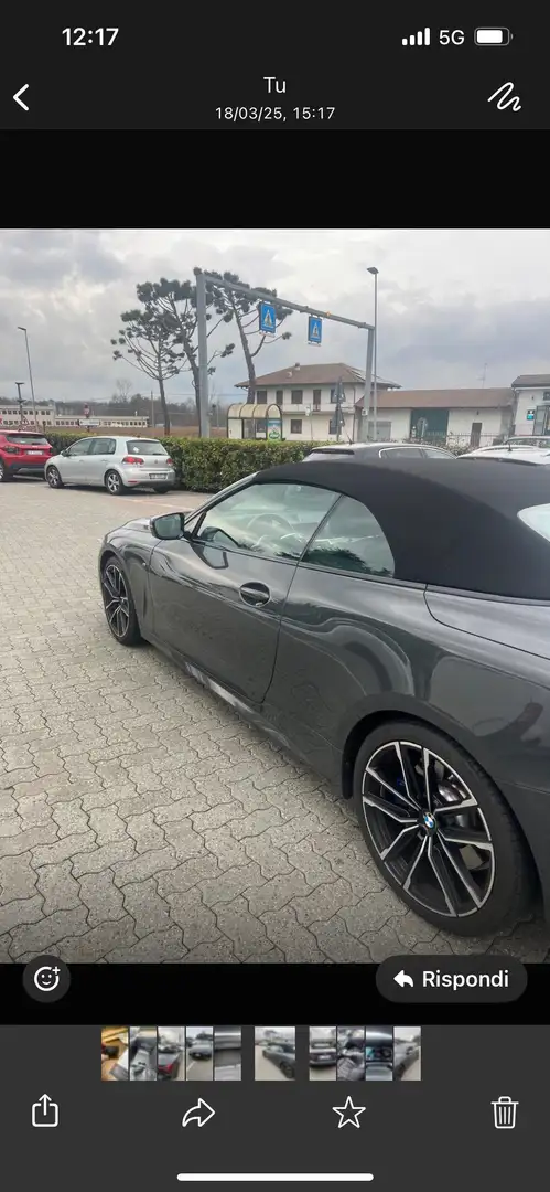 BMW 440 440i Cabrio xdrive Msport auto Šedá - 2