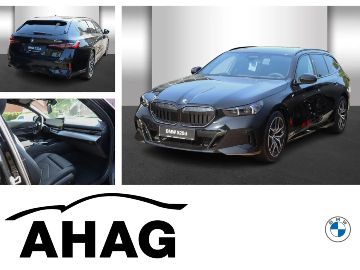 BMW 520 d Touring M Sportpaket AHK Komfortzugang Schwarz - 1