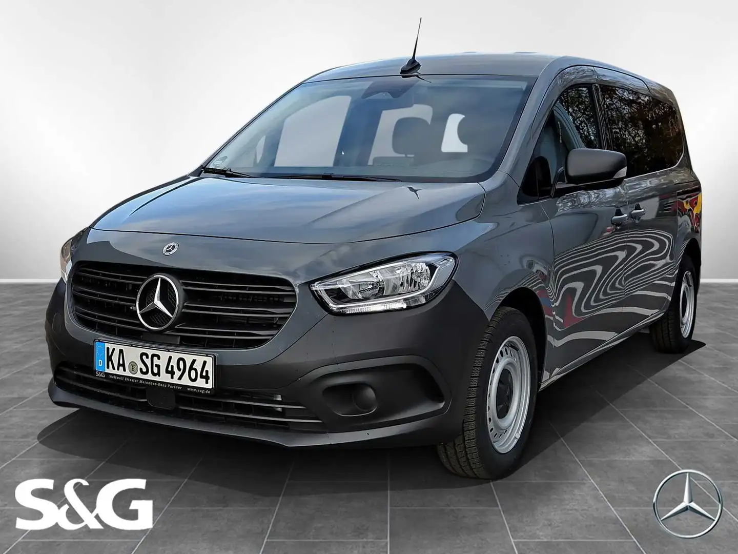 Mercedes-Benz Citan 112 CDI Mixto Lang MBUX+RüKam+AHK+Totwink Gris - 1