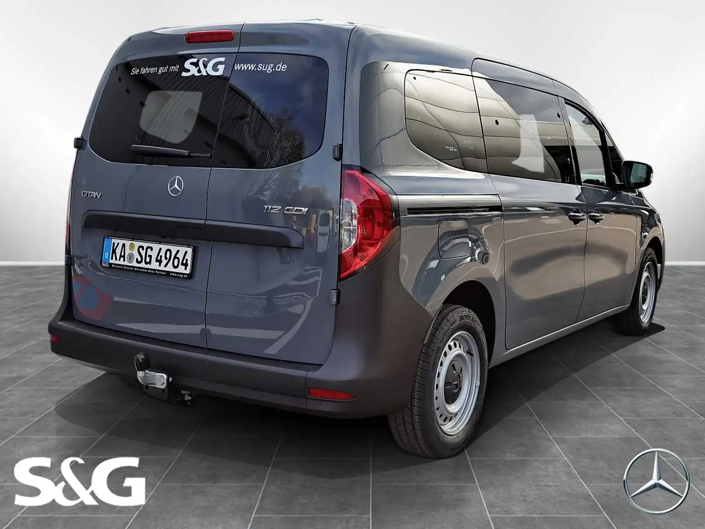 Mercedes-Benz Citan 112 CDI Mixto Lang MBUX+RüKam+AHK+Totwink Gris - 2