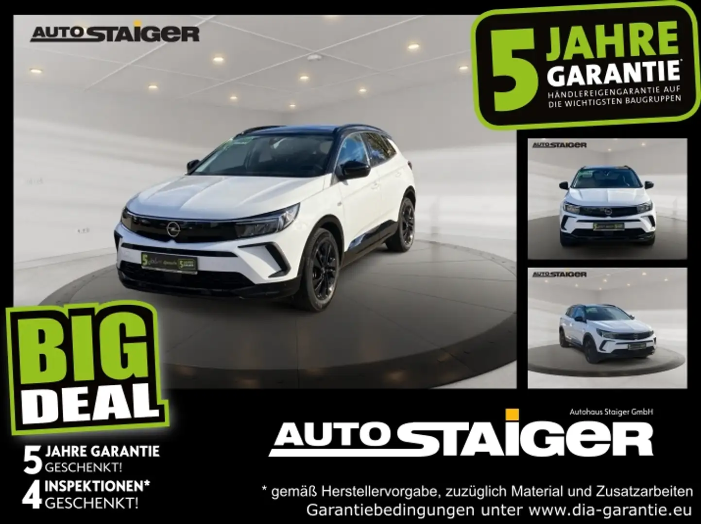 Opel Grandland 1.6 Turbo GS Line ACC+LED+Navi+SHZ+LM Blanc - 1