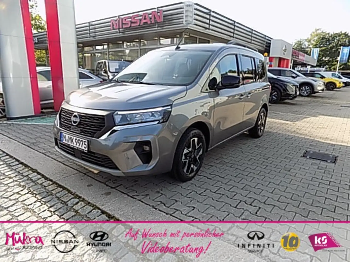 Nissan Townstar Kombi Tekna L1 DIG-T 130PS 6MT Klima Navi Leder Grijs - 1