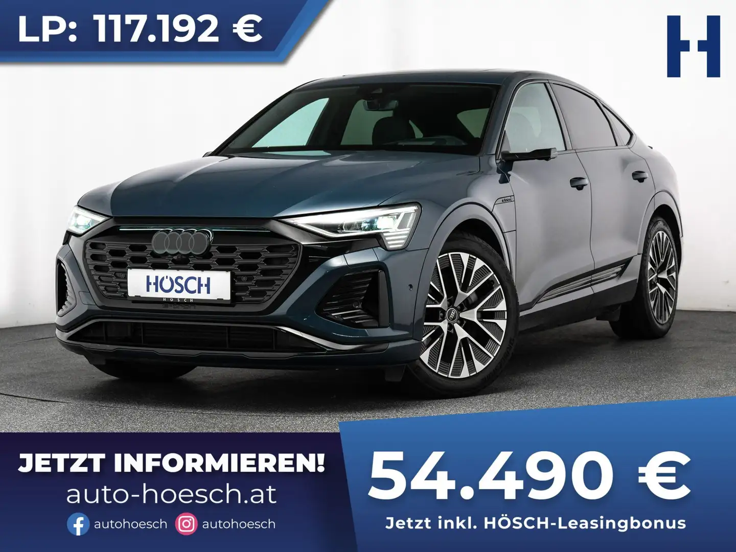 Audi Q8 e-tron 55 SB quattro 2x S-LINE VOLL TOP-RABATT -53% Blau - 1