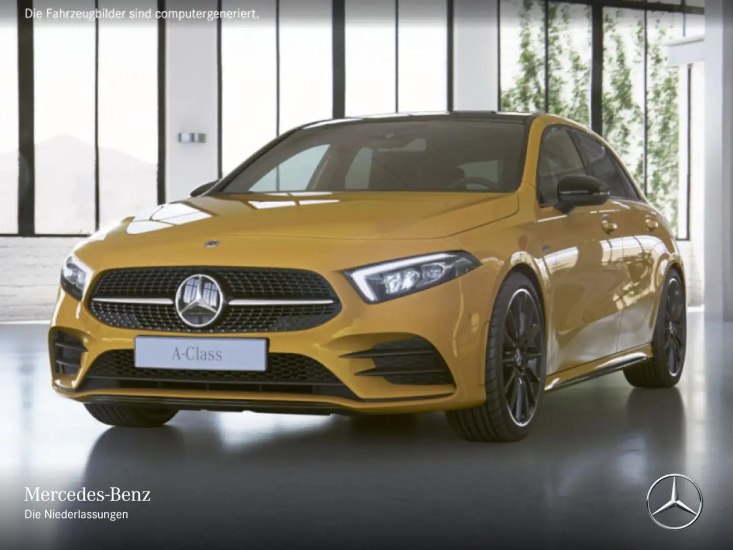 Mercedes-Benz A 250 e EDITION 2020+AMG+NIGHT+PANO+LED+KAMERA+19" Giallo - 2