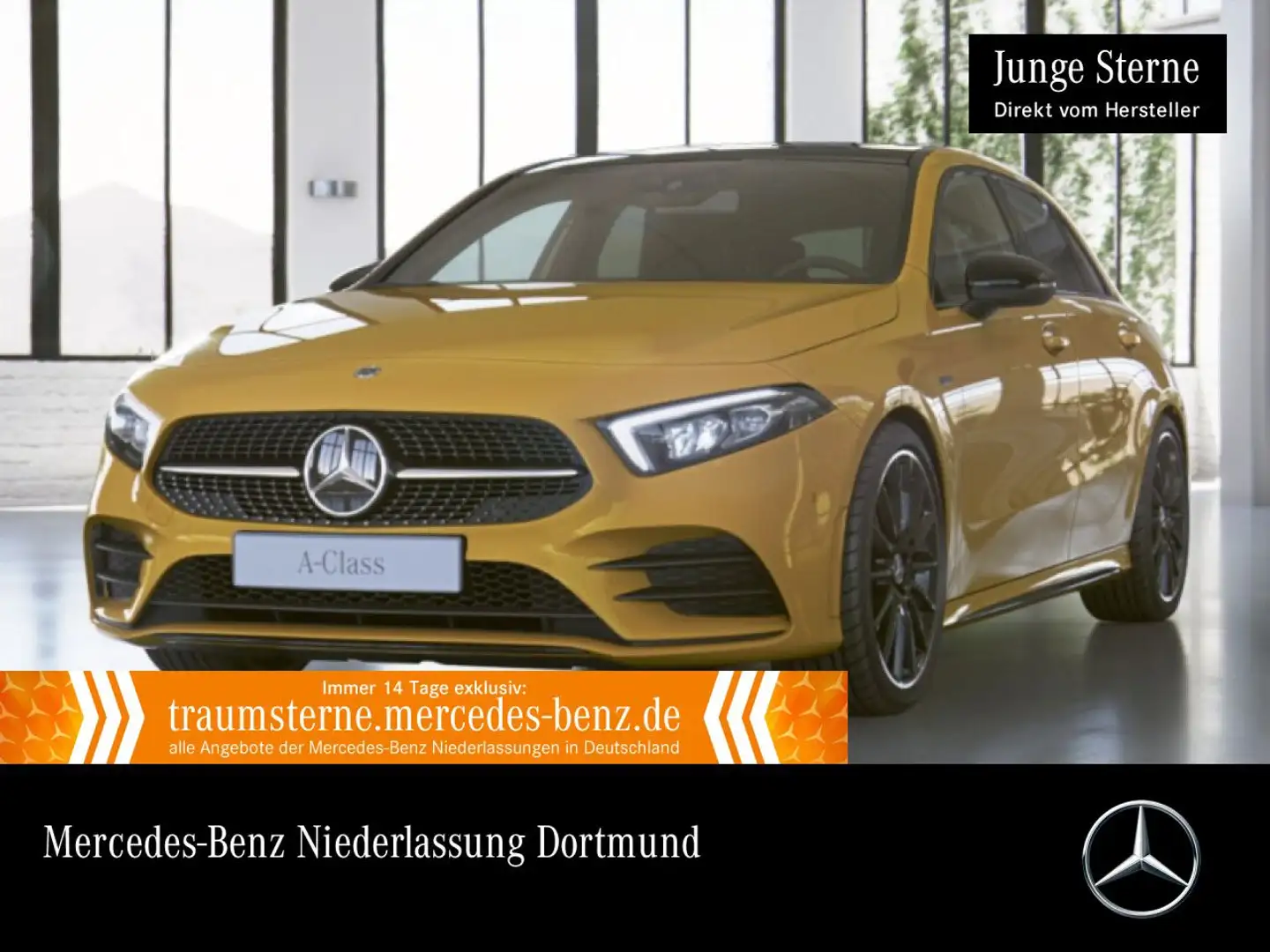 Mercedes-Benz A 250 e EDITION 2020+AMG+NIGHT+PANO+LED+KAMERA+19" Giallo - 1