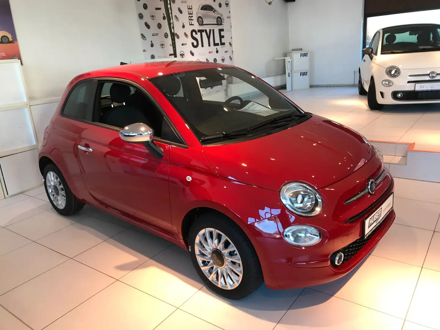 Fiat 500 Hybrid Rot - 1