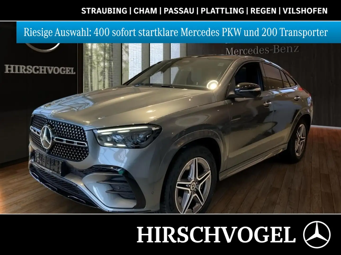 Mercedes-Benz GLE 350 de 4M AMG-Line+AIRMATIC+DISTRON+AHK+Pano Grau - 1