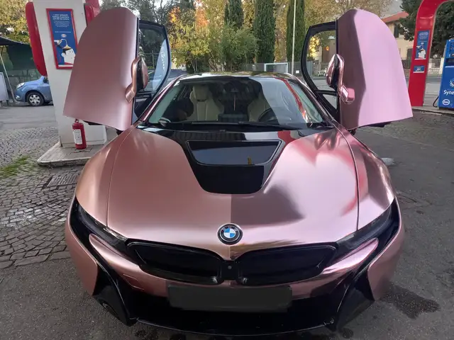 BMW i8 WRAP ROSA-SOTTO S.Marino Blu Metallic-IVA ESPOSTA