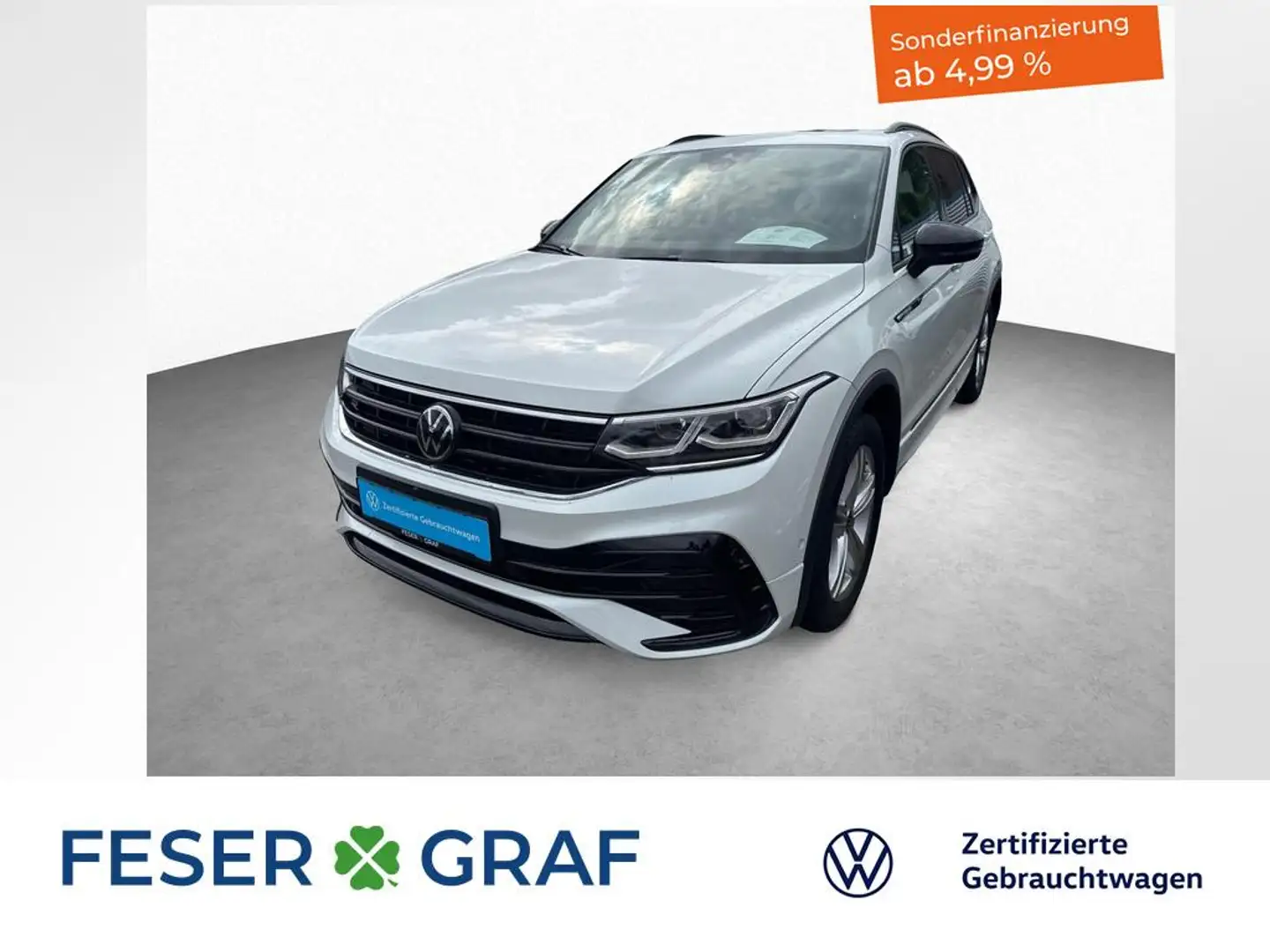 Volkswagen Tiguan Allspace R-Line 2.0 TDI 7-DSG 4MOTION PANO Weiß - 1