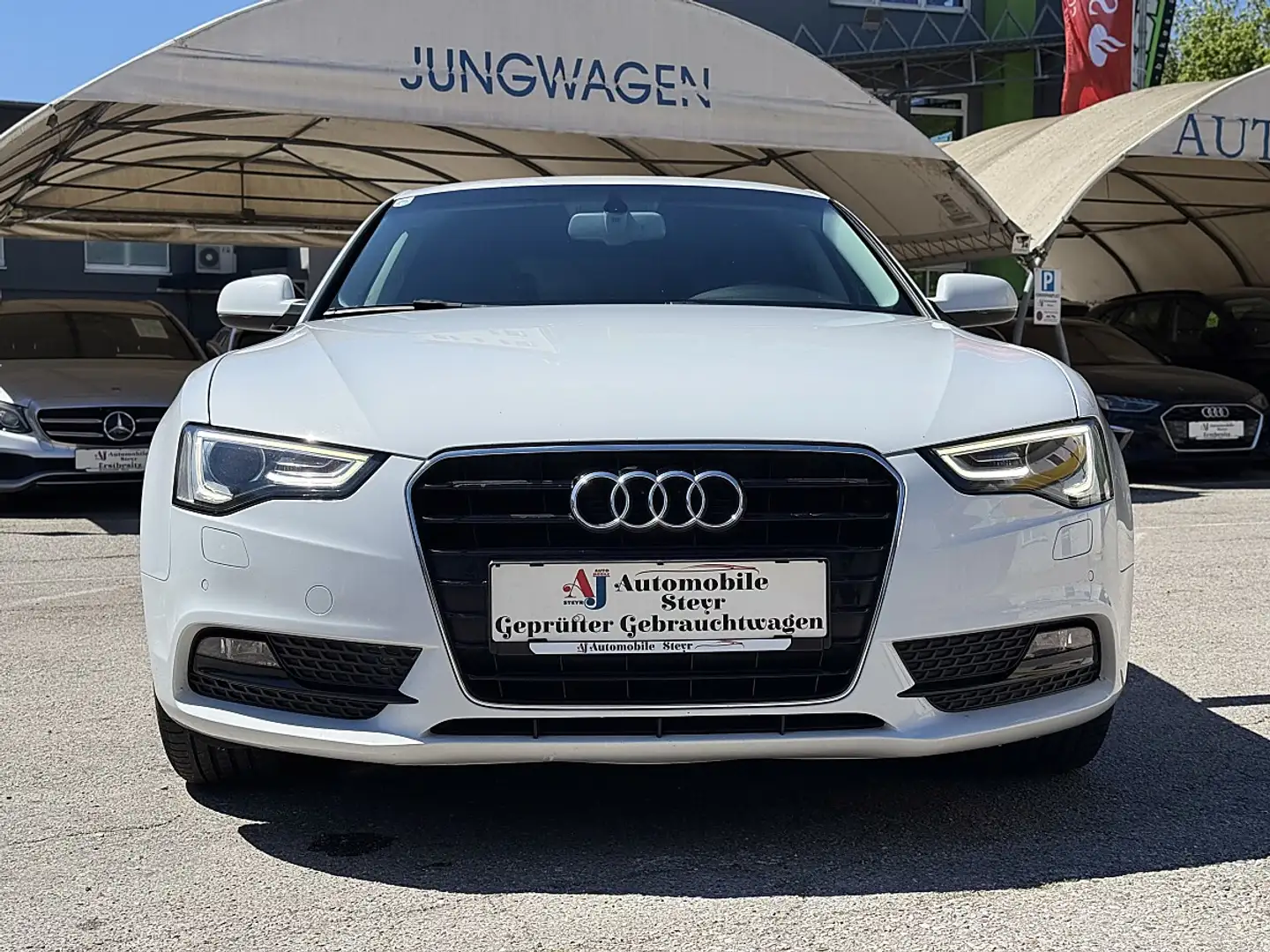 Audi A5 Sportback 2,0 TDI Ultra+Navi+Voll-leder+Sitzhei... Weiß - 2