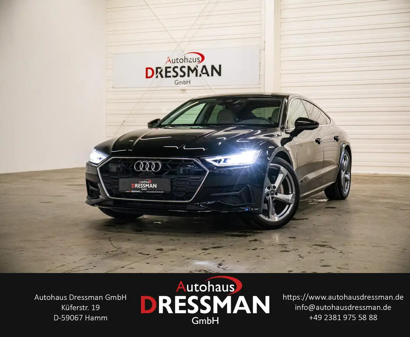 Audi A7 45 TFSI LED B&O KAMERA ACC 20 ZOLL FACELIFT Schwarz - 1