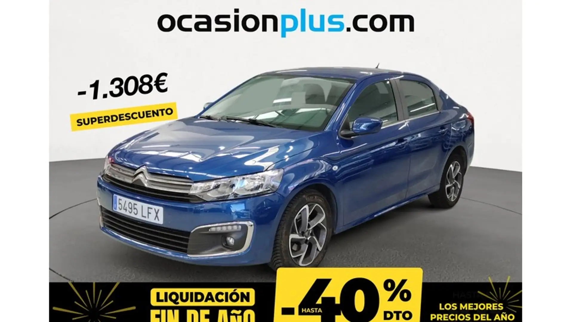 Citroen C-Elysée 1.5BlueHDi S&S Shine 100 Bleu - 1