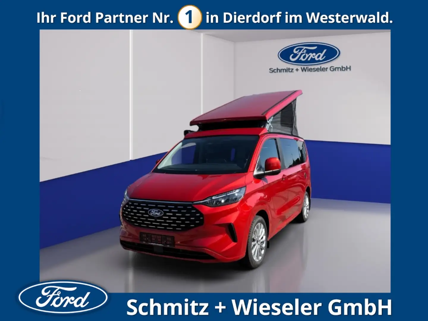 Ford Tourneo Custom Nugget Aufstelldach 170PS Standh. Red - 1