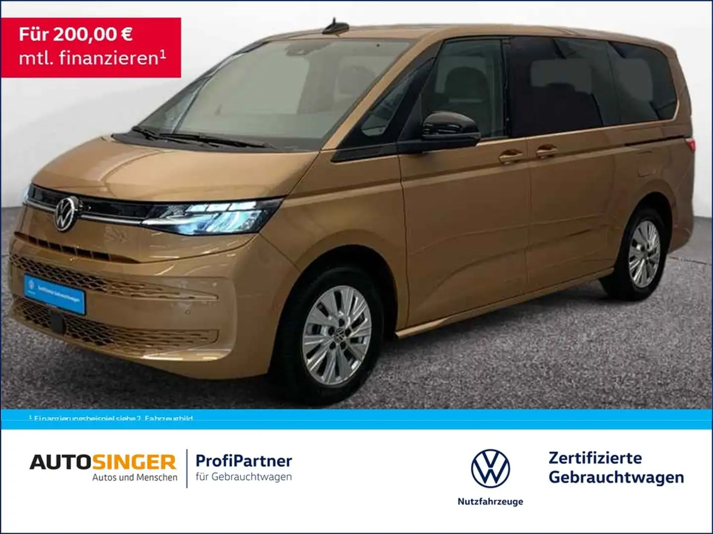 Volkswagen T7 Multivan Life TDI DSG Lang LÜ 7S *NAVI*AHK* Braun - 1