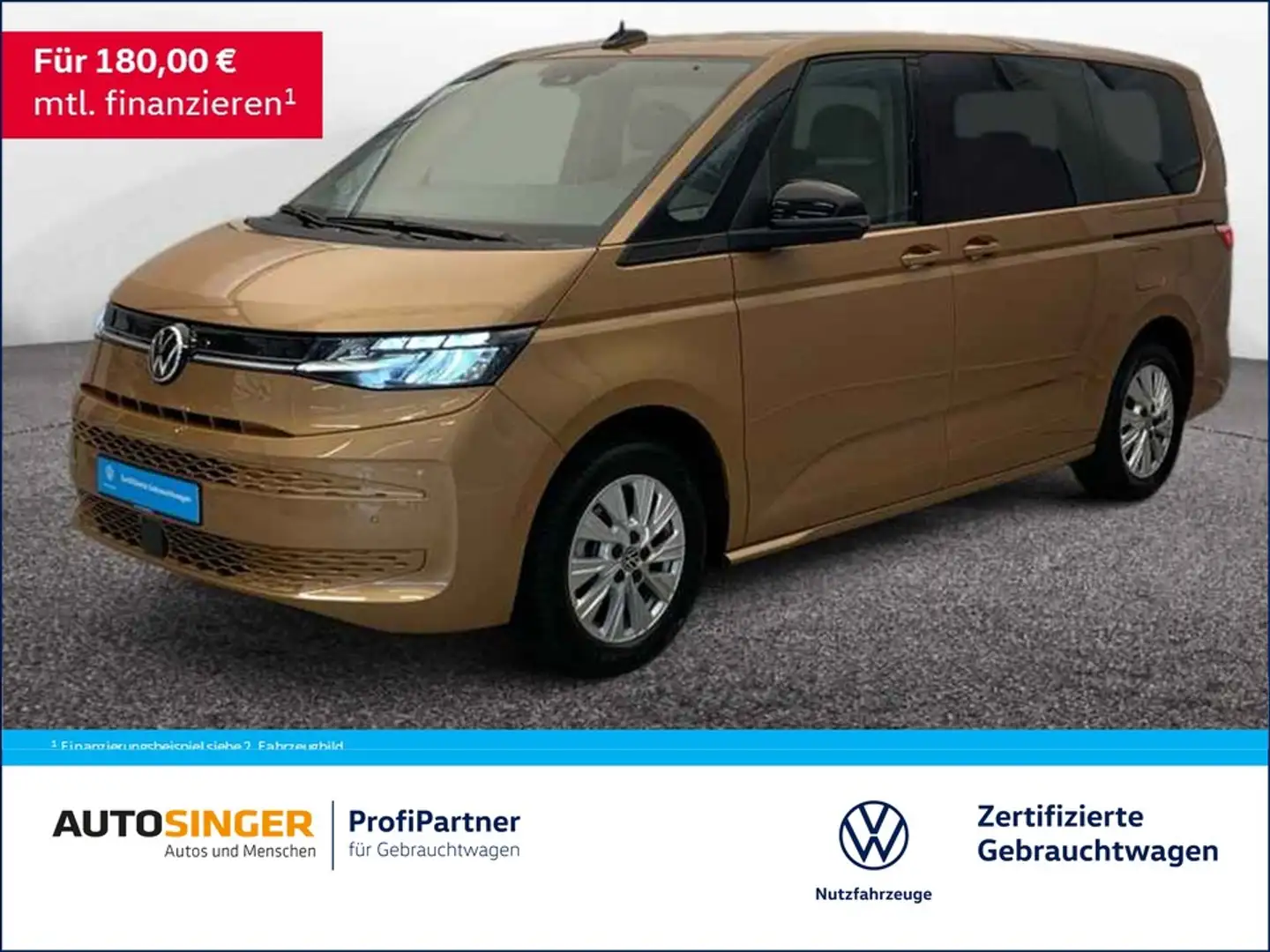 Volkswagen T7 Multivan Life TDI DSG Lang LÜ 7S *NAVI*AHK* Braun - 1