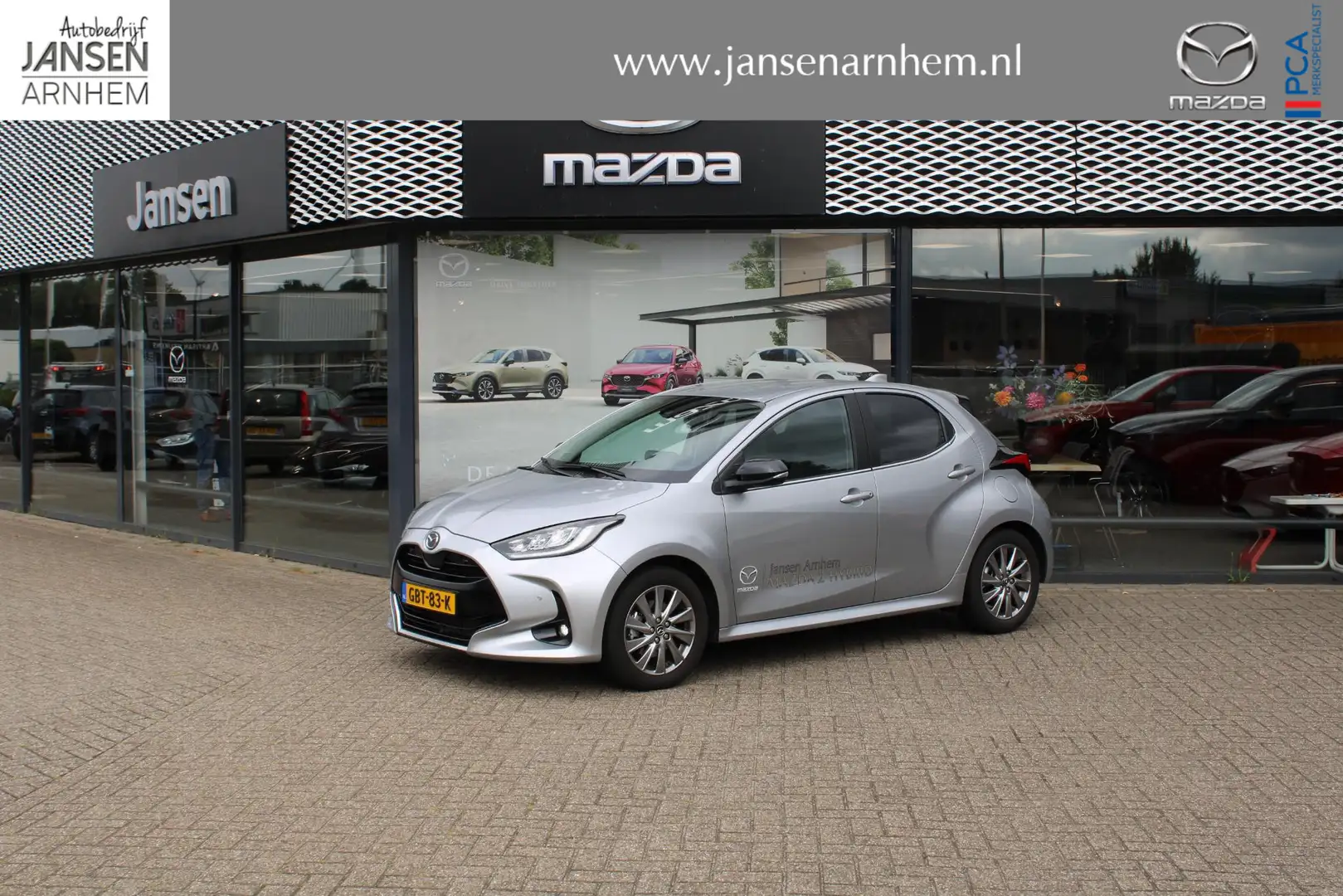 Mazda 2 Hybrid 1.5 Select 116 , Demovoordeel € 5.690-, Aut Grijs - 1
