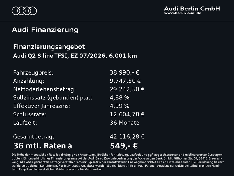 Audi Q2 S line 35 TFSI S tronic — photo 4