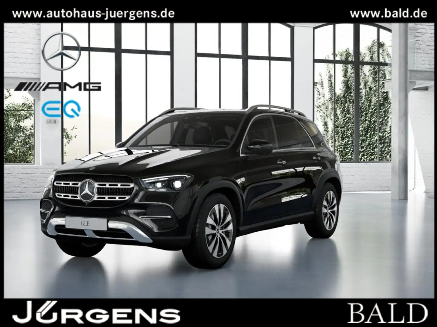 Mercedes-Benz GLE 350 de 4M MLB/Pano/360/AHK/Burm/Sitzklima Czarny - 1