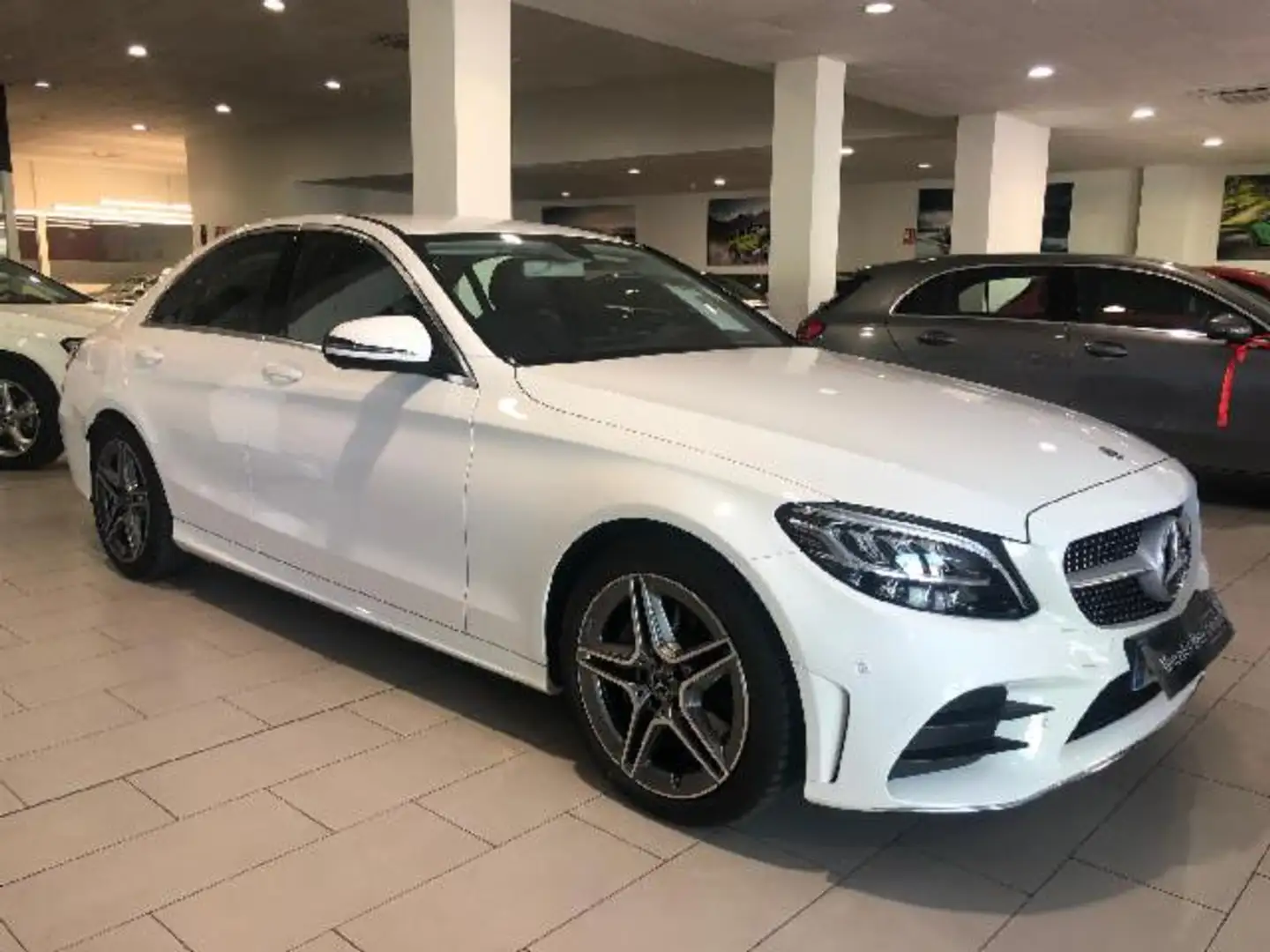 Mercedes-Benz C 200 CLASS D AMG LINE AUTO 160 5P Blanco - 1