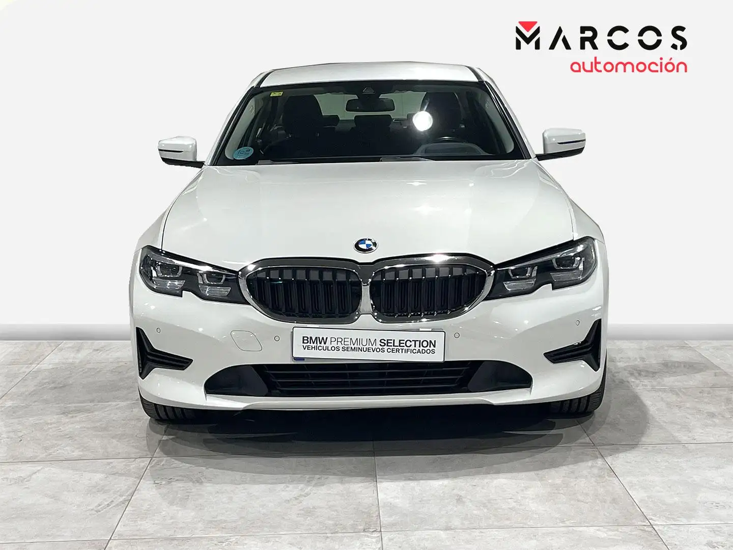 BMW 318 318d Blanc - 2