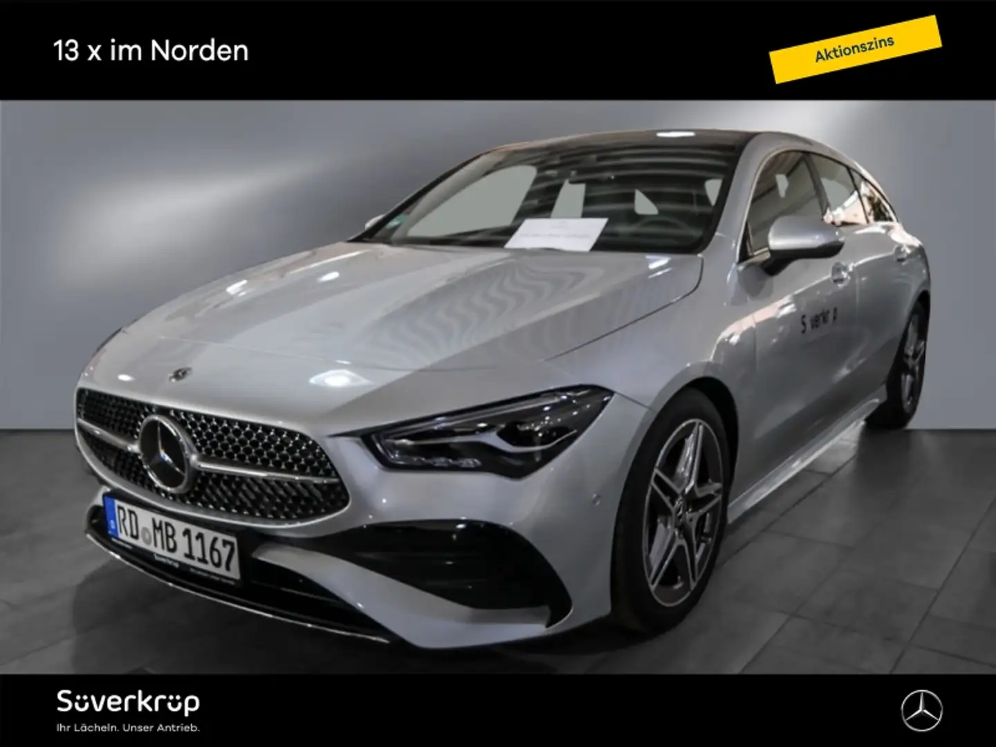 Mercedes-Benz CLA 200 SB AMG Distr Pano Kamera elHeckk Keyless Silber - 1