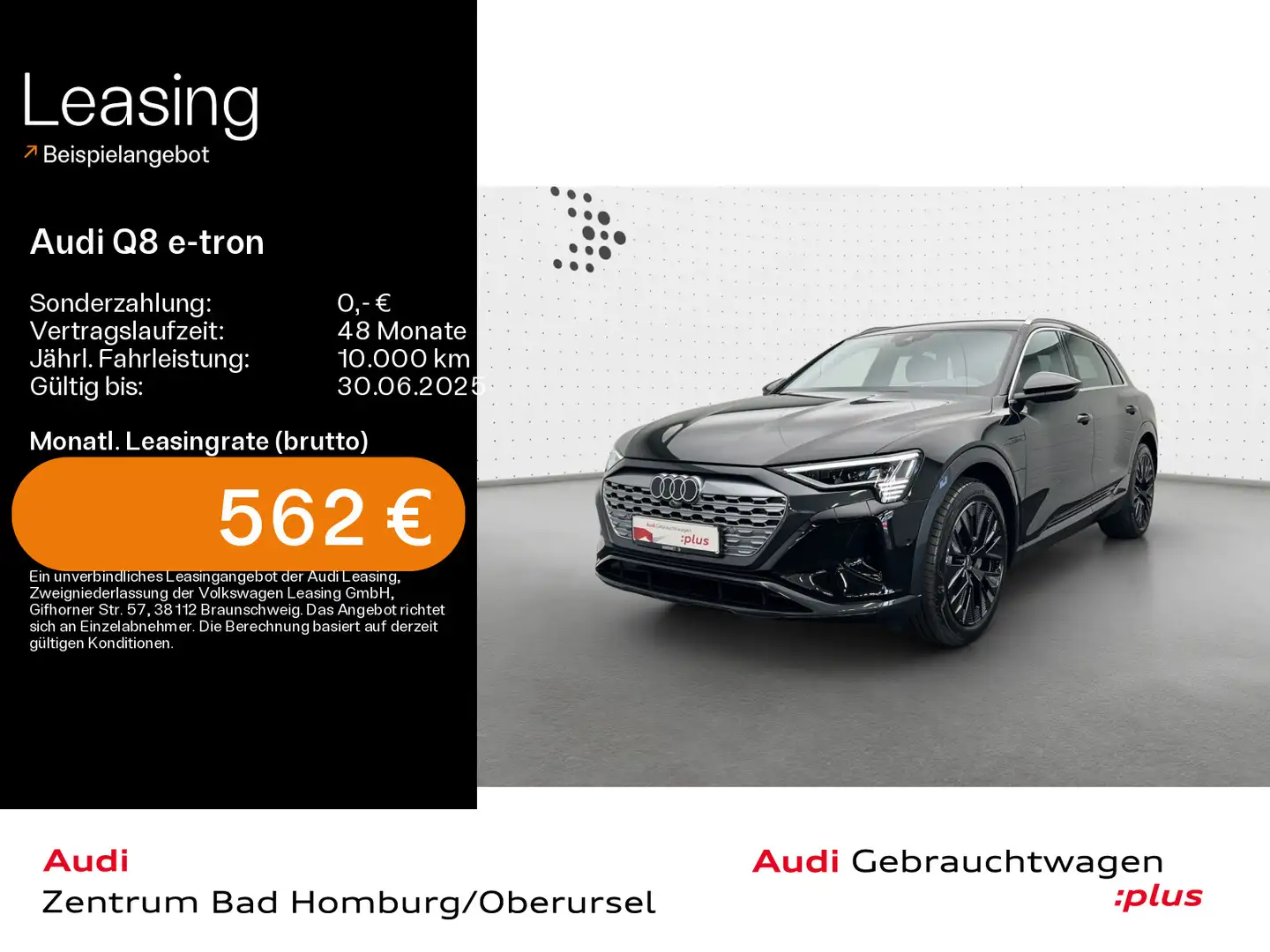 Audi Q8 e-tron Advanced 55 quattro*Navi*Matrix*Alu*HU Schwarz - 1