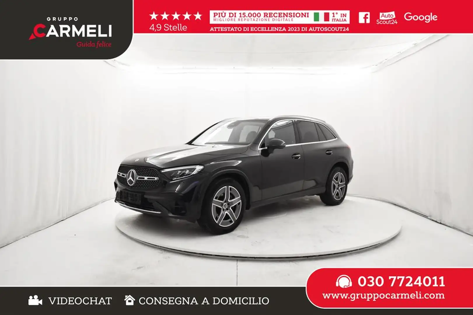 Mercedes-Benz GLC 220 d mhev AMG Line Premium AZIENDALE,CERCHI 19 Nero - 1
