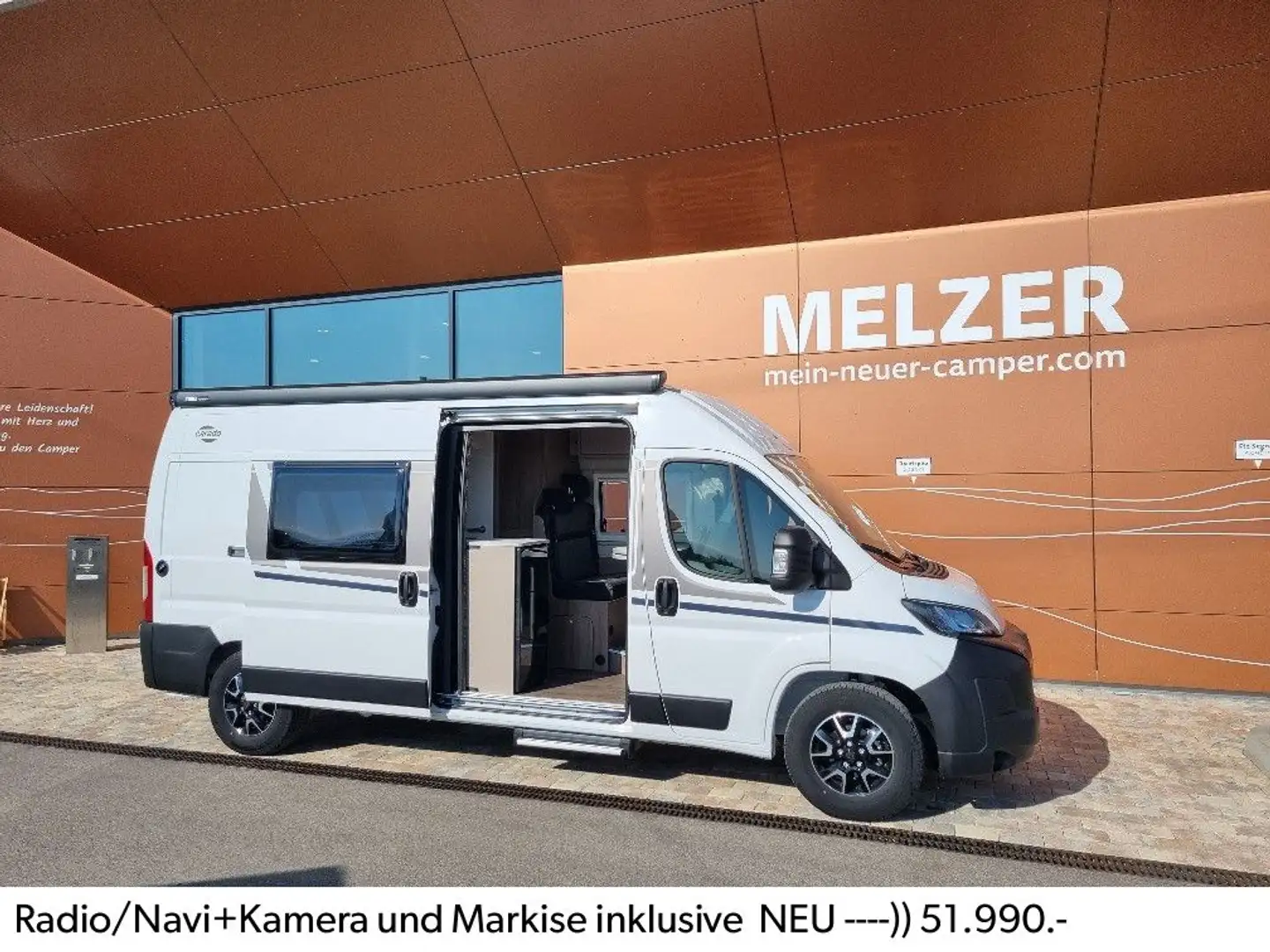 Carado CV 600 2025er Modell 140PS Markise NAVI/RFK Weiß - 1