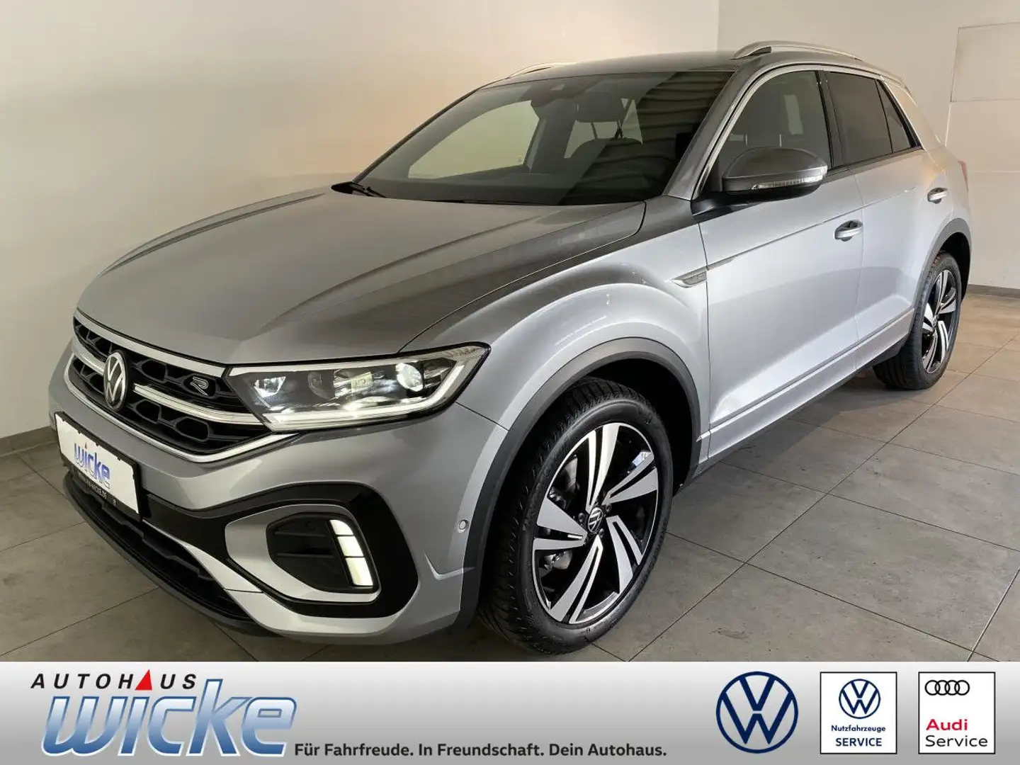 Volkswagen T-Roc 1.5 TSI DSG R-Line NAVI KLIMA AHK REAR VIEW Argento - 1