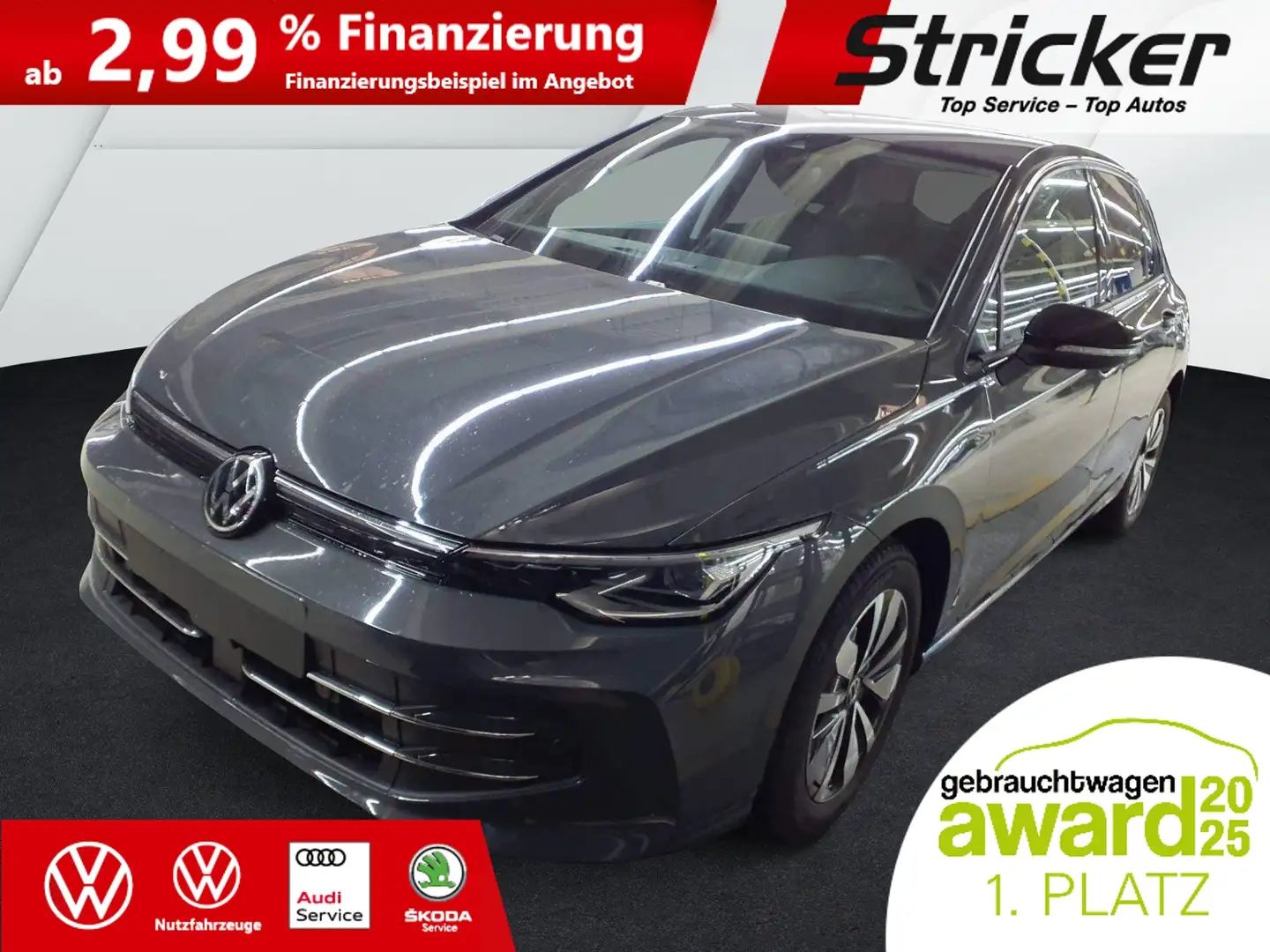 Volkswagen Golf GOAL 2.0TDI DSG 250,-ohne Anzahlung Navi ACC AHK Grau - 2