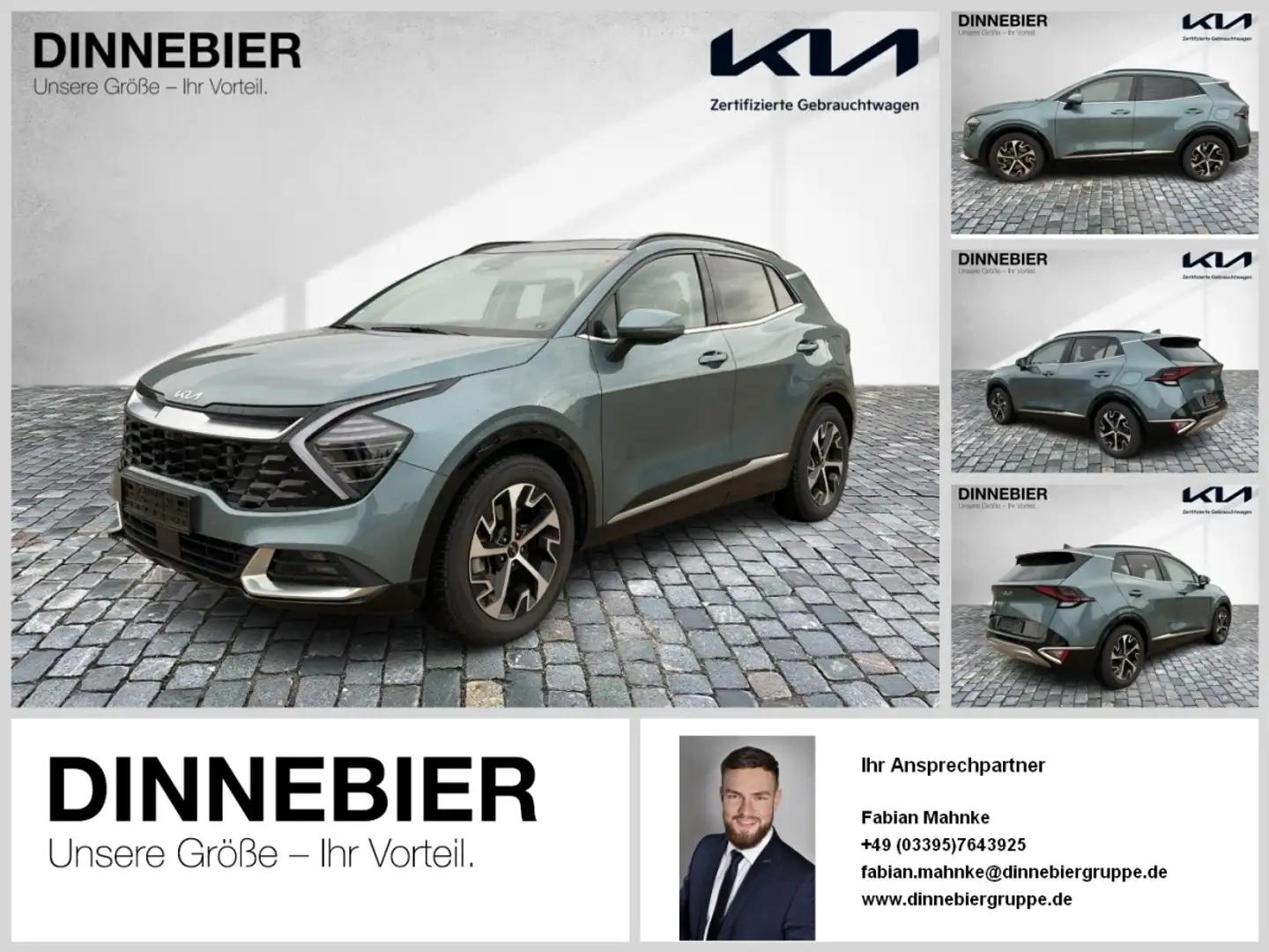 Kia Sportage Spirit 1.6T LED+360°+Glasdach+Navi Gris - 1