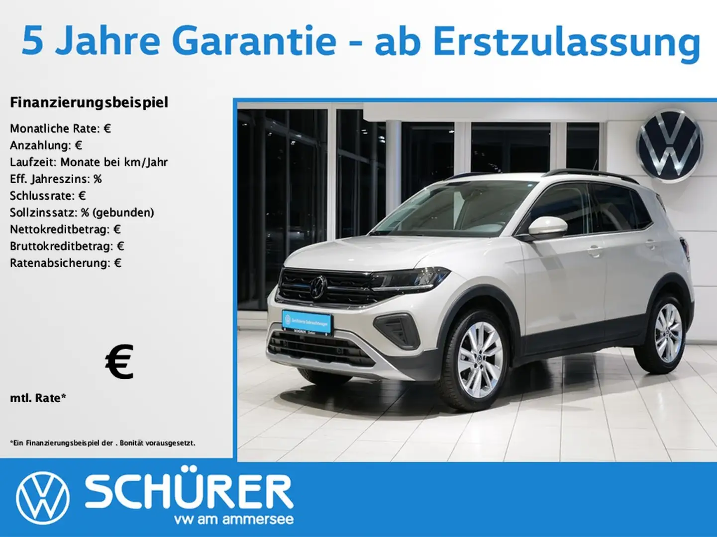 Volkswagen T-Cross 1.5TSI DSG Life AHK NAVI RKAM TRAVELASSIST Grau - 1