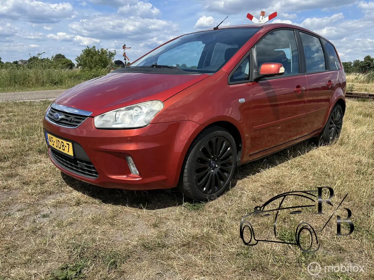 Ford C-Max 1.8-16V Titanium Flexifuel Navi Autom. Airco Cruis Rood - 1