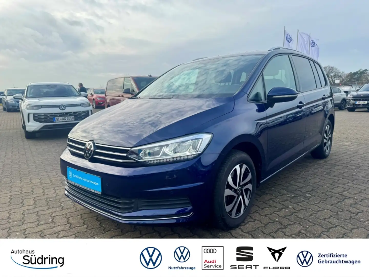 Volkswagen Touran 2,0 TDI Active DSG Navi LED ACC AppConnect Blau - 1