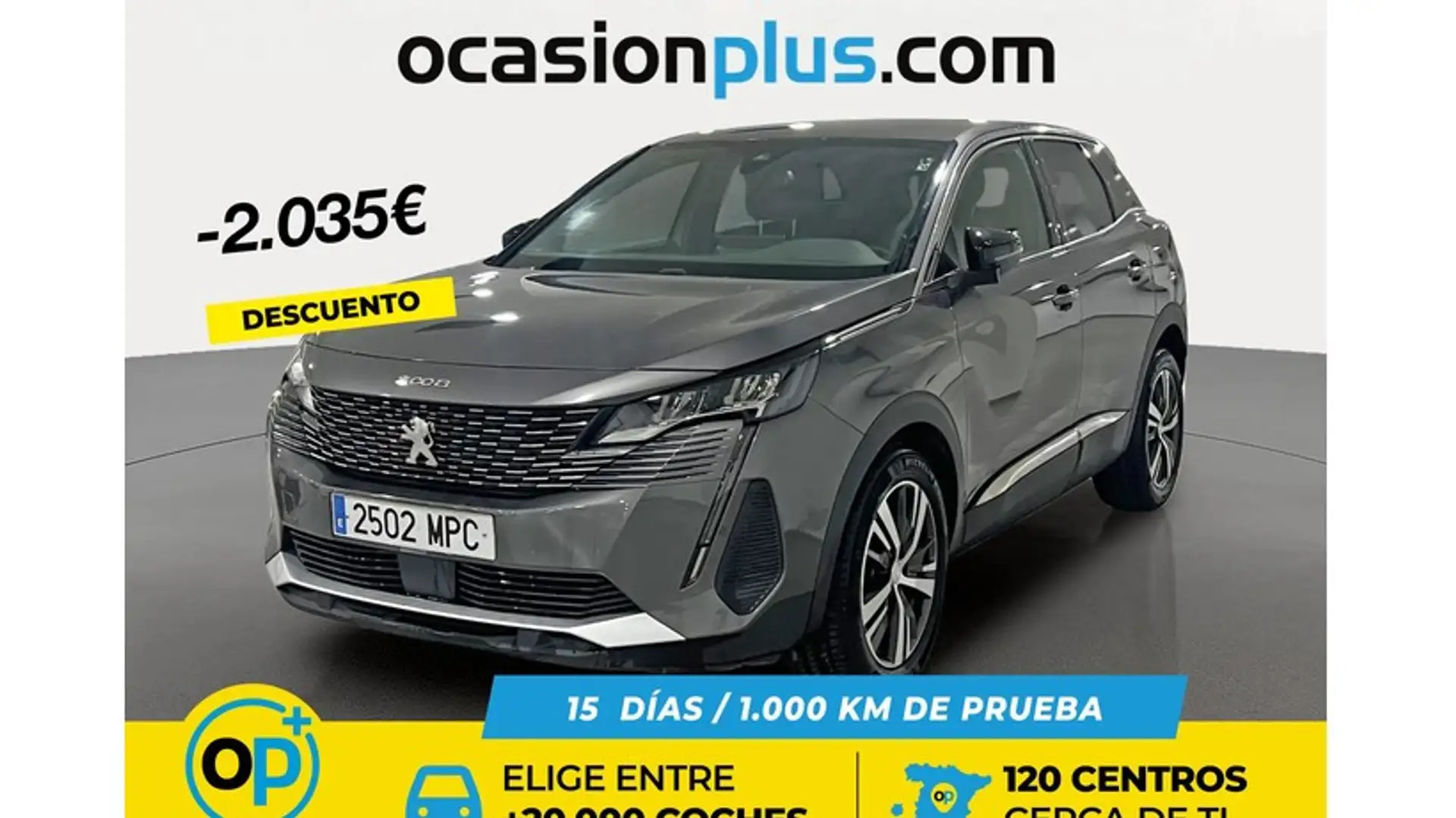 Peugeot 3008 1.2 S&S PureTech Allure Pack 130 Silber - 1