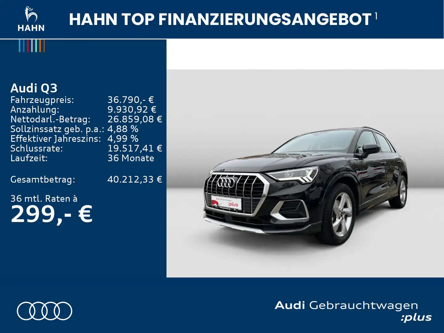 Audi Q3 35 TFSI S tronic advanced Navi AHK LED Schwarz - 2
